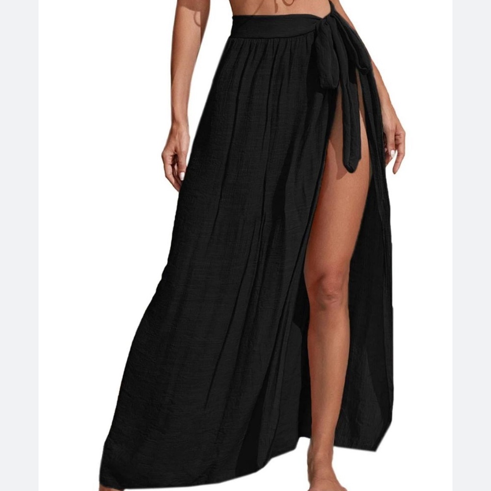 Sheer swim coverup